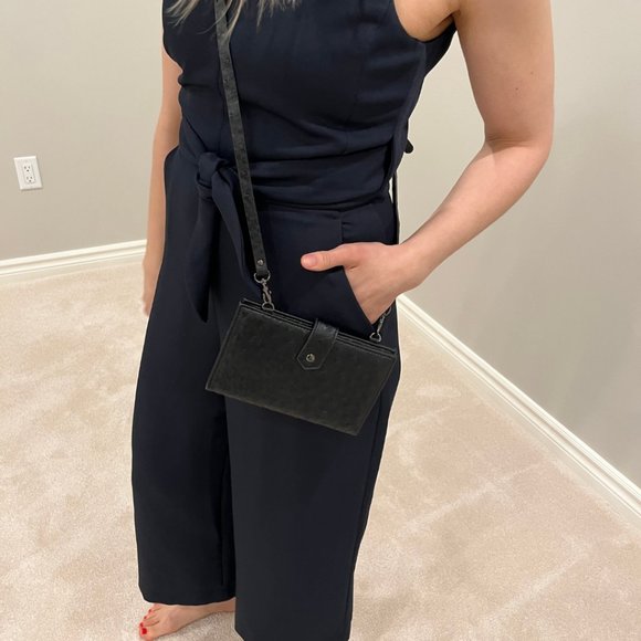 NWT | Faux Snake | Portfolio Wallet With Cross Body & Wrist Attachment - Picture 3 of 3